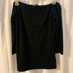 Off the shoulder black top